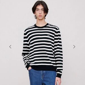 A.P.C. Monochrome Striped Crewneck Sweater